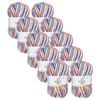 10x Malli 100g Blend Basic Poly/acrylic Fruit Salad Multi Colour Yarn