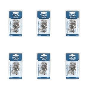 6x 2pc Malli Sewing Metal Suspender Replacement Buckles/clip 2.8cm Assorted