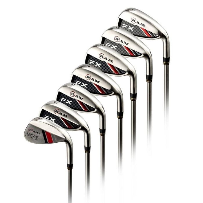 Ram Golf Fx Stainless Steel Iron Set 4-pw Men Right Hand Graphite & Regular Flex