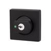 Lockwood Matt Black Paradigm 005 Square Rose Double Cylinder Deadbolt