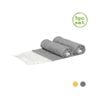 Nicola Spring 5pc Turkish Cotton Towels Set - Zig Zag - Grey