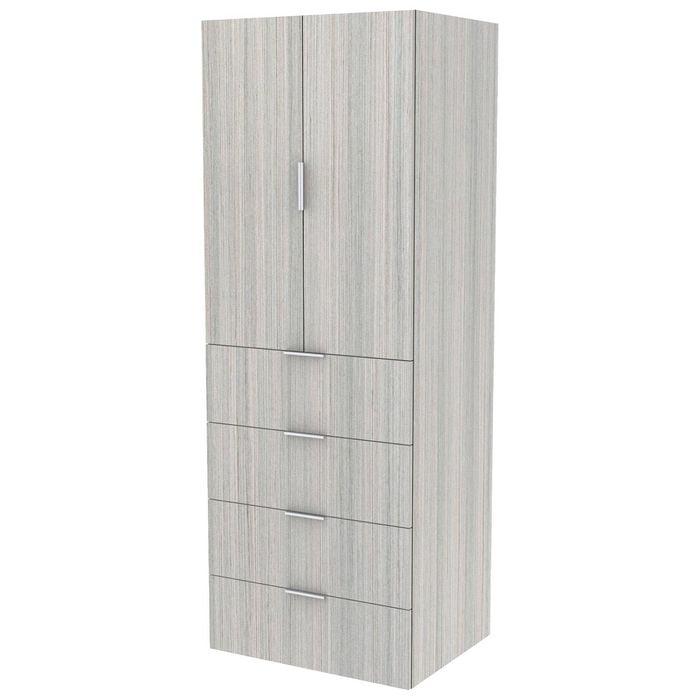 Lugna 2048 x 750 x 580mm Mist Hanging 4 Drawers Double Door Storage Cabinet