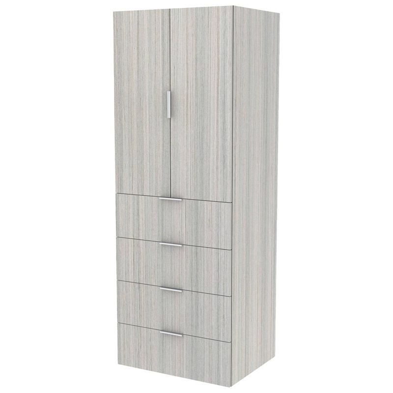 Lugna 2048 x 750 x 580mm Mist Hanging 4 Drawers Double Door Storage Cabinet