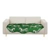 SOGA Four-Seater Green Horse Print 90x260cm Throw Blanket Sofa Cover