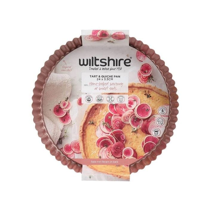 Wiltshire Rose Gold Non Stick Tart Quiche Pan 24cm