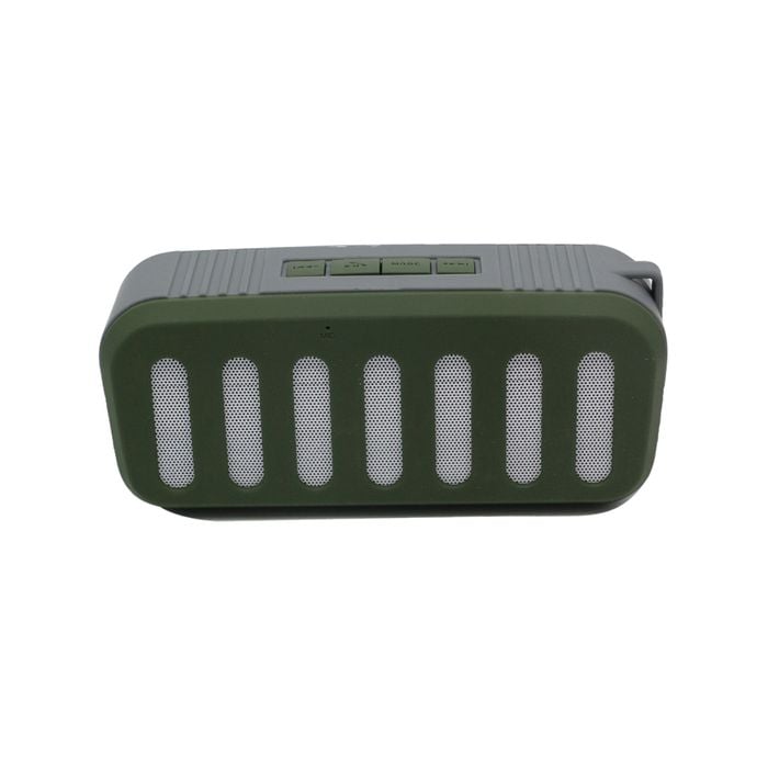 Portable Rechargeable Bluetooth Stereo Speaker USB MicroSD Input - Green