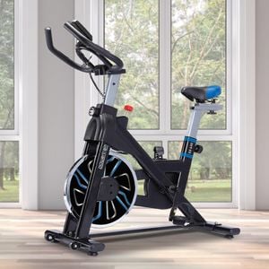 PowerTrain RX-600 Exercise Spin Bike Cardio Cycle - Blue