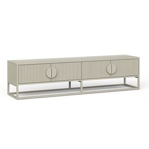 Braxton 180cm Putty Ripple Slatted TV Entertainment Unit