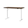 Oikiture Electric Standing Desk Single Motor 150m Walnut Tabletop