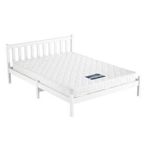 Giselle Double Mattress With Artiss Wooden Bed Frame Set Solid Pine Base