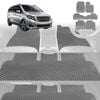 6D Diamond Car Floor Mats for Mercedes-Benz V-Class (3rd Gen, W447)2014-Current-Ultimate Set-Grey-Outback GT