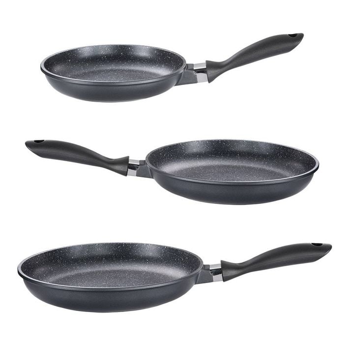 Baccarat Stone Non Stick Frypan Tri Pack , & 20cm/24cm/28cm