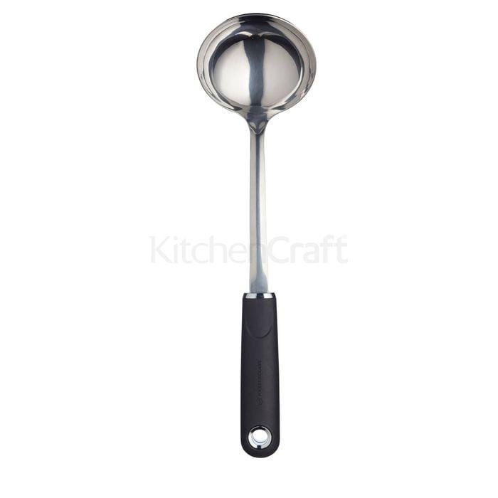Mastercraft Soft-Grip Stainless Steel Soup Ladle Kitchen Utensil