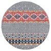 The Rug Connection Jaya 455 Navy 200x200cm - Medium Round Boho Pet Friendly Indoor Rug