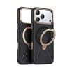 Torras Ostand Spin Fusion MagSafe Case For iPhone 17 Pro - Black / Gold
