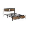 Levede Metal Bed Frame Mattress Base Platform Wooden Headboard Black - Queen