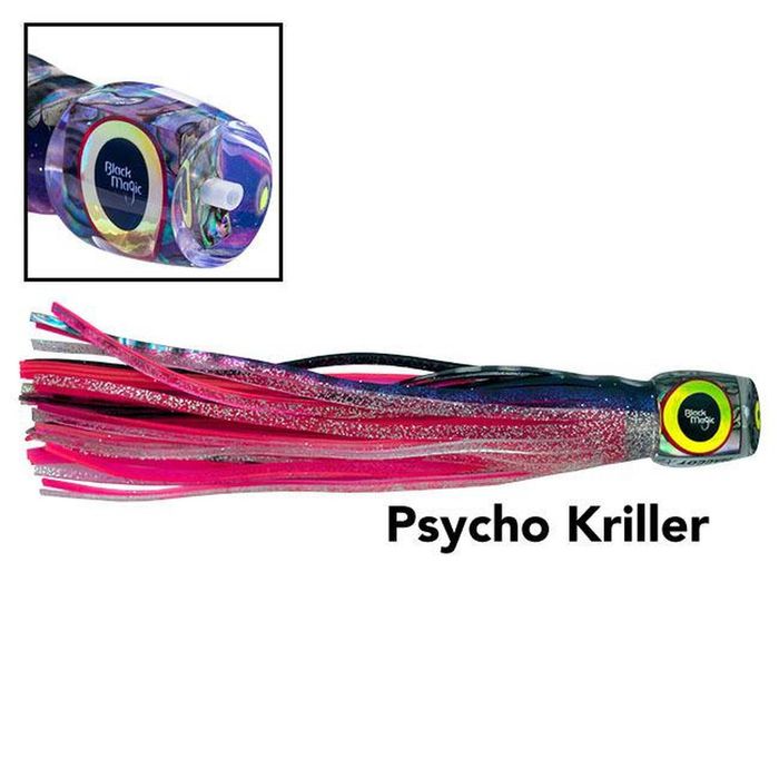 Black Magic Maggot XT 200mm Rigged Trolling Fishing Lure Phycho Killer