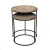 Set Of 2 Ssh Collection Philip 41 And 49cm Wide Nesting Side Tables - Brass