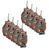 8PK Urban Renee Treml Wombats Hanging Decoration 8cm Brown Assorted