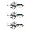 3x Rapala 4.5cm BX Skitter Frog Topwater Surface Fishing Lures - Matte Chrome