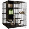 Advwin Large Cat Cage 4 Tier DIY Pet Crate Cat Villa Cat Enclosure
