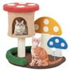 Costway 60cm Cat Tree Sisal Scratching Post Cat Scratcher Activity Center