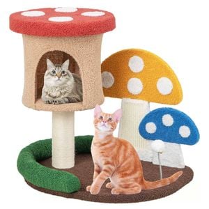 Costway 60cm Cat Tree Sisal Scratching Post Cat Scratcher Activity Center