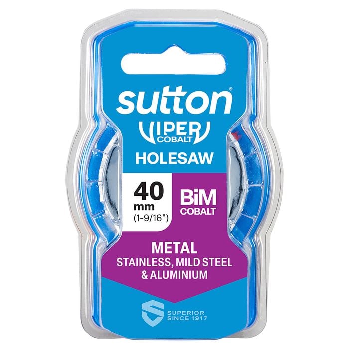 Sutton Tools 40mm Viper Cobalt Bi-Metal Holesaw
