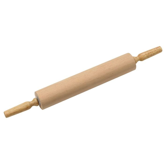 Cuisena 617g Wood Dough Rolling Pin Roller Stick - Cream