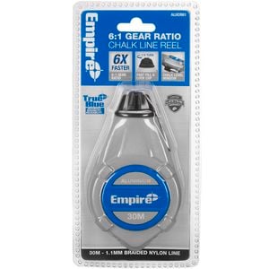 Empire 30m 6:1 Gear Ratio Aluminum Chalk Reel
