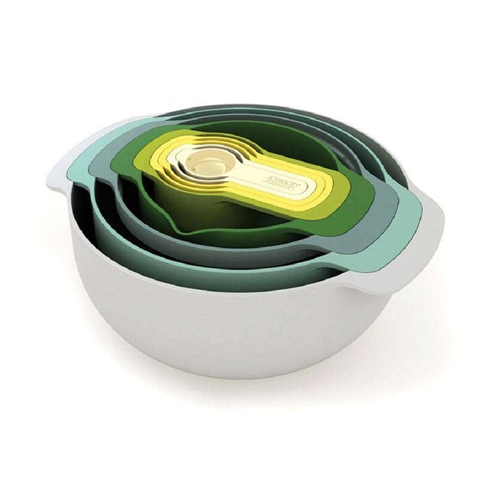 Joseph Joseph Nest9 Plus Opal Cooking Compact Measuring Cup And Bowls Set