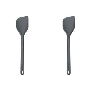 2PK Zyliss Spatula Silicone/Nylon Cooking Utensil Large 30.5cm - Grey
