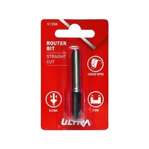 Ultra 6.4 x 8mm Straight Router Bit