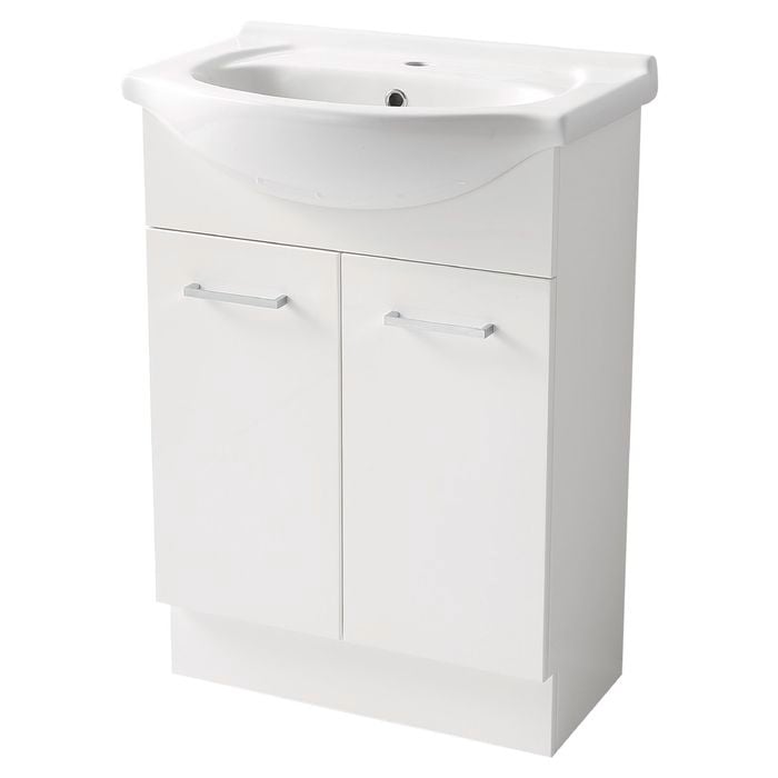 Estilo 600mm Vanity With Semi-Recessed Basin And 1 Tap Hole