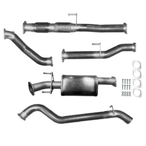 Ignite Exhausts Turbo Back For Toyota Hilux 3l D4d 3" Cat & Muffler Raw Aluminised Steel