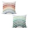 Catzon 2 Pcs Rainbow Throw Pillow Covers for Reading Corner