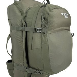 BlackWolf Grand Teton II Travel Backpack 65L + 20L Daypack RFID Laptop Sleeve Rain Cover in Moss