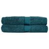 2pc Canningvale Royal Splendour Bath Sheet Set Azzurrite Teal
