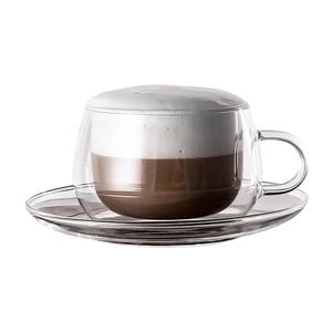 2pc NF Living Serving Clear Cup 150ml Solid Double-Walled