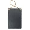 Nicola Spring Hanging Notice Board - 30 x 20cm - Natural Slate Wall Hanging Display Board Home Office Kitchen Chalkboard