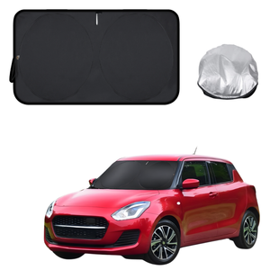 Front Windscreen Sun Shade for Suzuki Swift 2017 - 2024 (FZ, AZ) - Standard 150 x 85 cm - Black