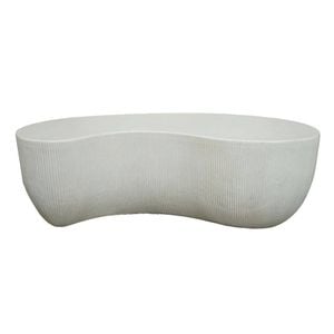 Modern Furniture ROCCO Indoor & Outdoor Coffee Table 123cm - White Concrete