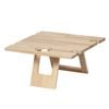 Fromagerie Square Wooden 40cm Collapsible Picnic Table Tray w/ Wine Holder Brown