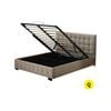 Levede Bed Frame Base With Gas Lift Platform Fabric - Queen