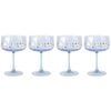 2PK Urban Botanicals Floral Coupe Champagne Drinking Glasses Set 16cm Blue