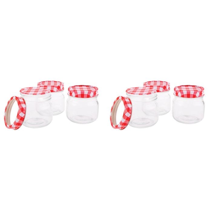 2x 6pc Appetito 250ml Mason Preserving Jars Home/Kitchen Organiser