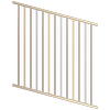 ProtectorAl 0350-1200W x 1200H Primrose Flat Top Square Picket Pool Fence Panel Raked Up to 15º