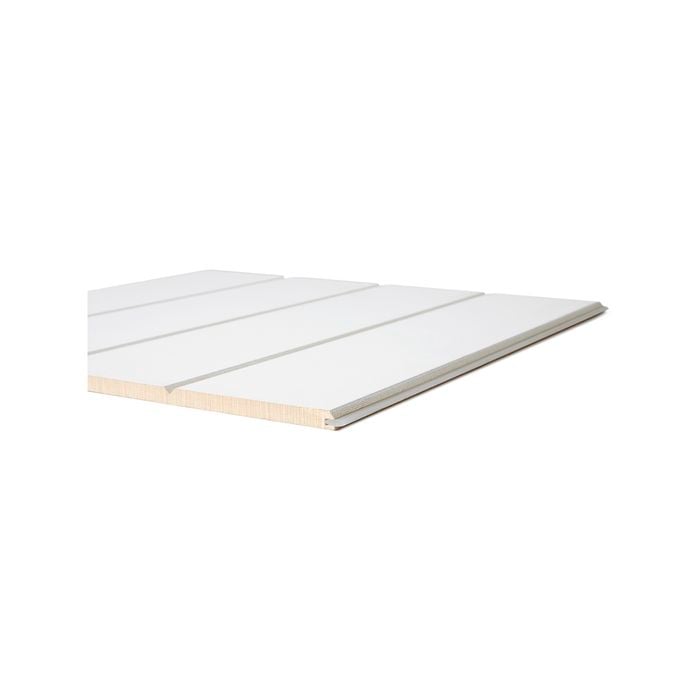 2400 x 1200mm 9mm Lining Panel White MDF Primed VJ 100mm - 2400mm