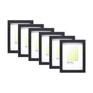 6PK Braz Rome Image Photo Document Display Frame 15x20cm Black