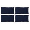 2x 2pc The Lighthouse Washed Cotton Standard Bedding Pillowcases Navy
